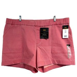 Lee Utility Shorts Plus Size 24 W Relaxed Fit High Rise NWT